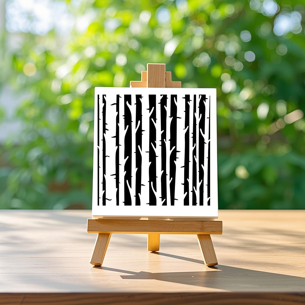 Tree Trunk Pattern DIY Painting Hollow Stencil