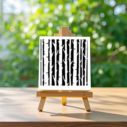 Tree Trunk Pattern DIY Painting Hollow Stencil