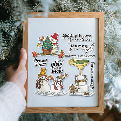 Winter Snowman Clear Stamps