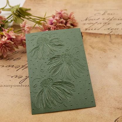 Flower Pattern Background Plastic Embossing Folder