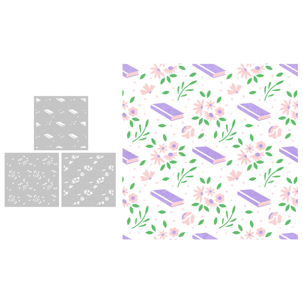 3 PCS Creative Patterns DIY Painting Hollow Stencil