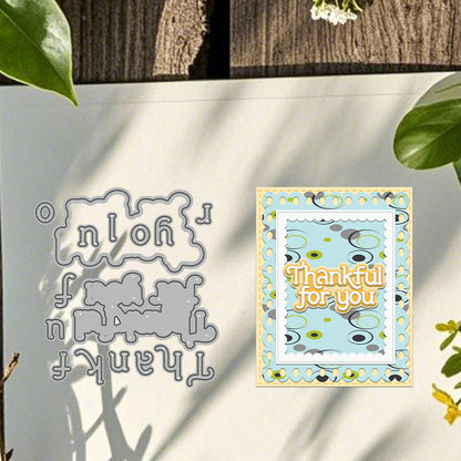 "Thankful For You" Words Metal Cutting Dies
