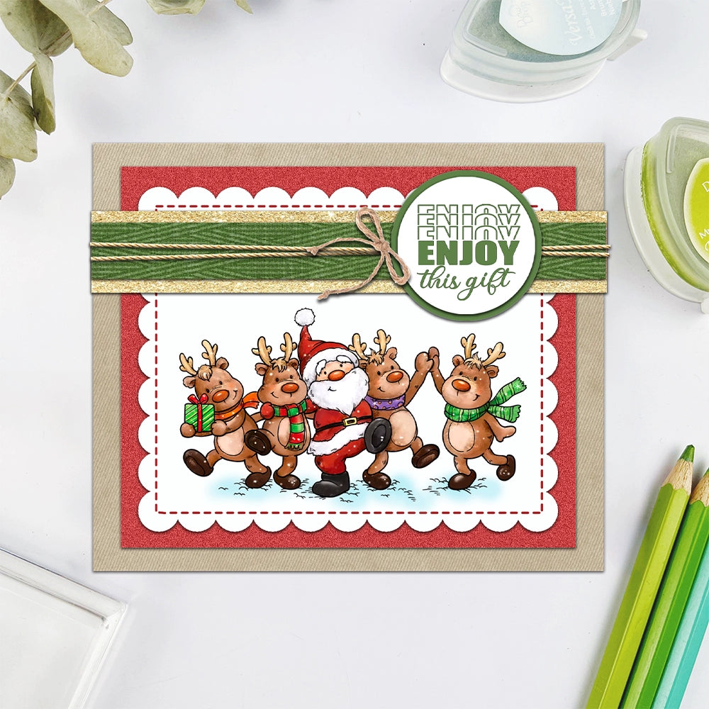 Santa Claus Reindeer Dies & Stamps Set