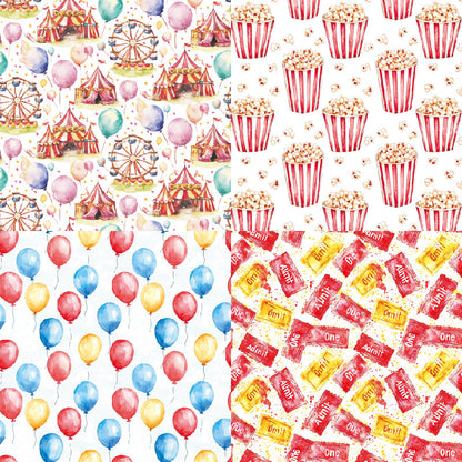 24PCS 6" Ferris wheel Scrapbook Paper & Cardstock