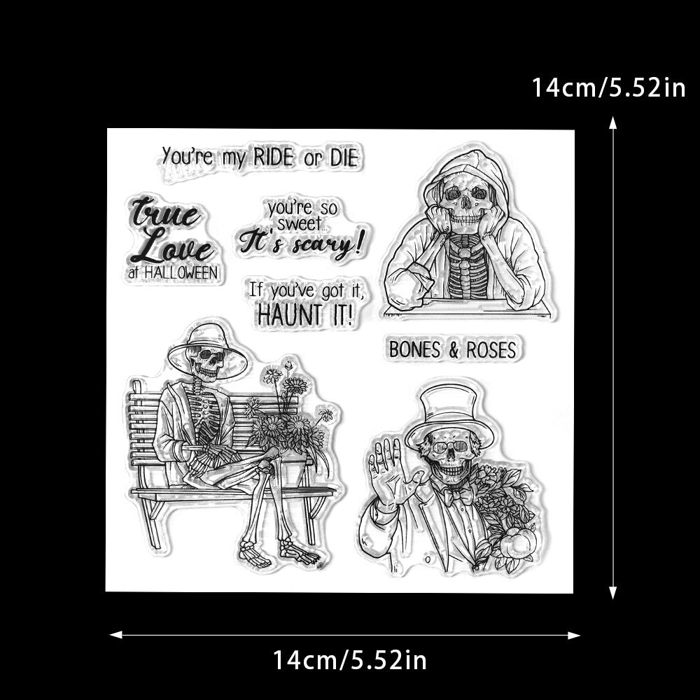 Halloween Skeleton Dies & Stamps Set