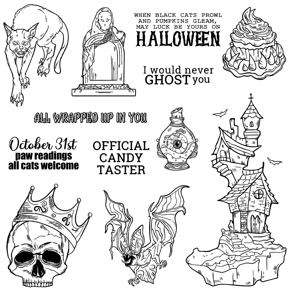 Halloween Series Dies & Stamps Set