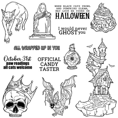 Halloween Series Dies & Stamps Set
