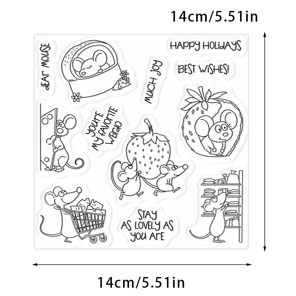 Greedy Mouse Clear Stamps