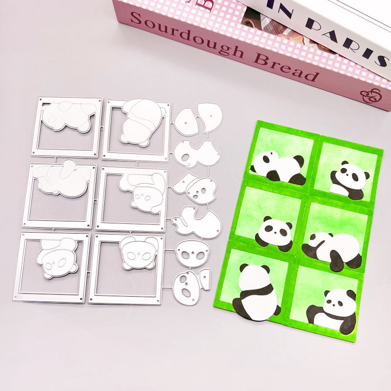 Cute Little Panda Metal Cutting Dies