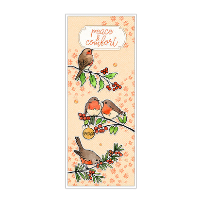 Christmas Birds Dies & Stamps Set