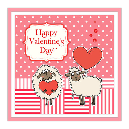 Valentine's Day Lamb Dies & Stamps Set