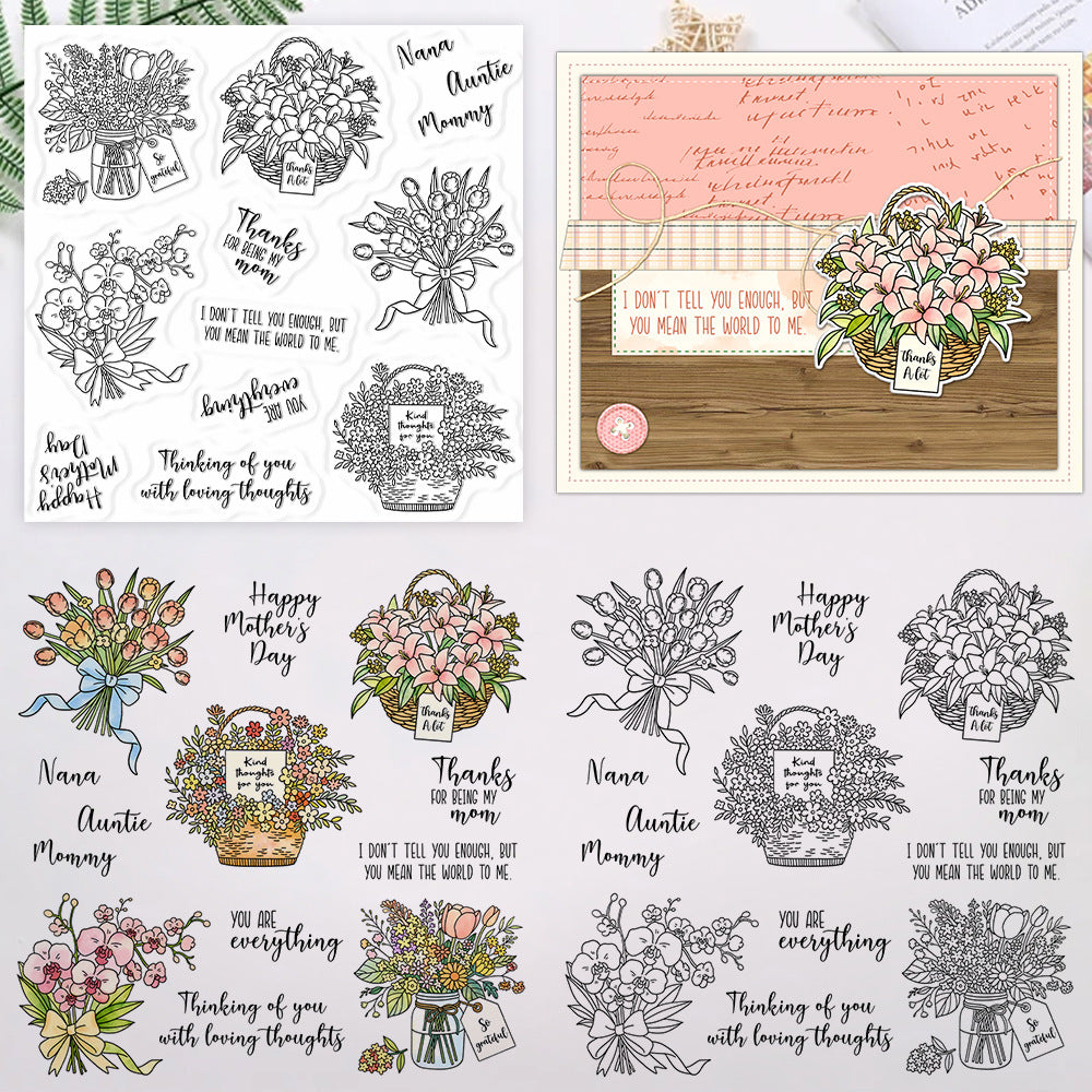 Bouquets and Flower Baskets Clear Stamps