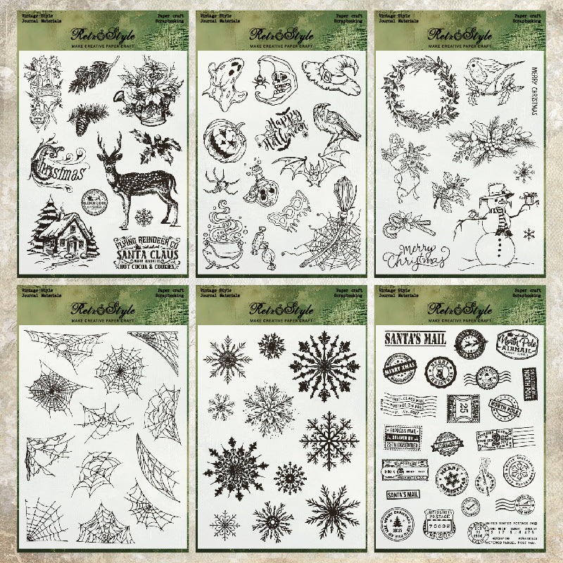 Various Patterns DIY Scrapbook Clear Stamps