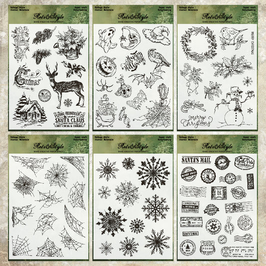 Various Patterns DIY Scrapbook Clear Stamps