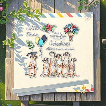 Graduation Suricatta Dies & Stamps Set