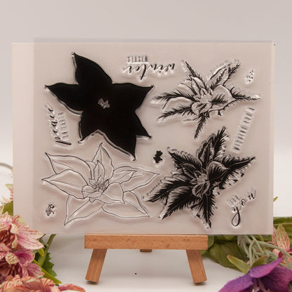 Beautiful Flower DIY Scrapbook Clear Stamps