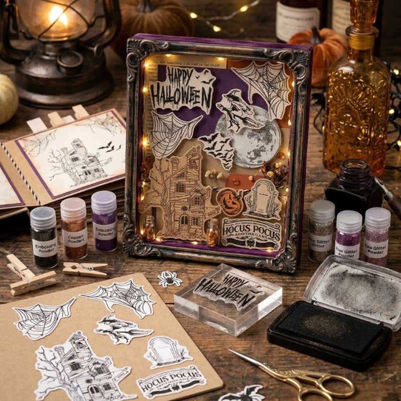 Halloween Theme DIY Decorative Journal Clear Stamps