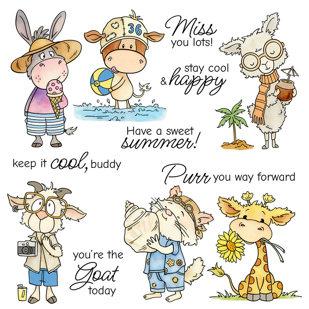 Holiday Animals Clear Stamps