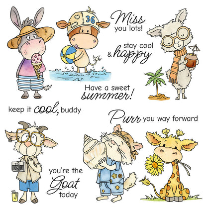 Holiday Animals Clear Stamps