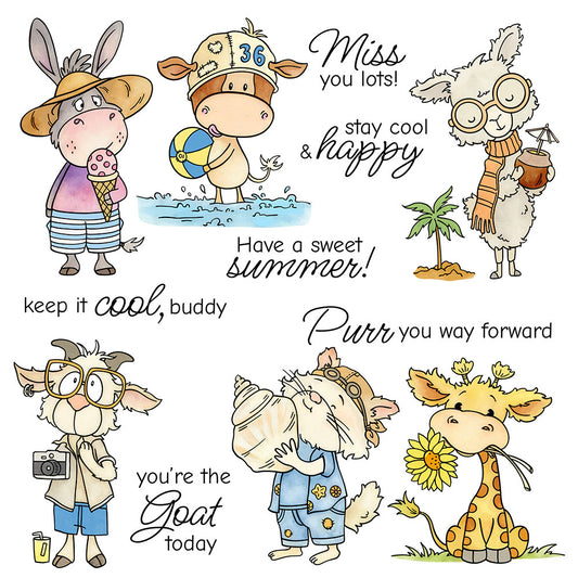 Holiday Animals Clear Stamps
