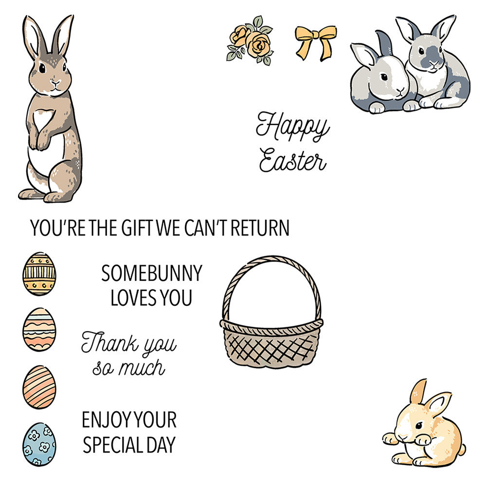 Easter Bunny Dies & Stamps Set