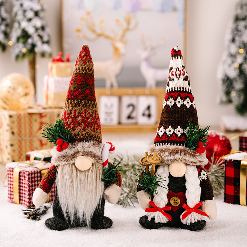 Christmas Gnome Faceless Doll Decorations