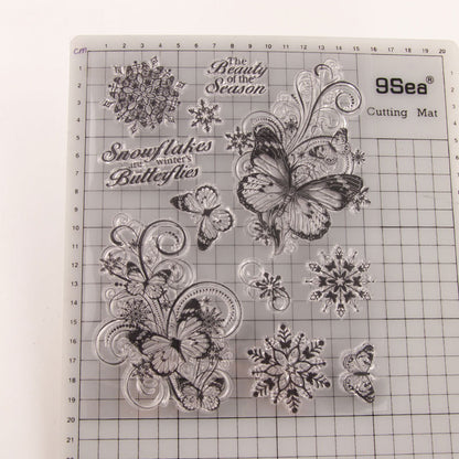 Butterfly Snowflake Clear Stamps