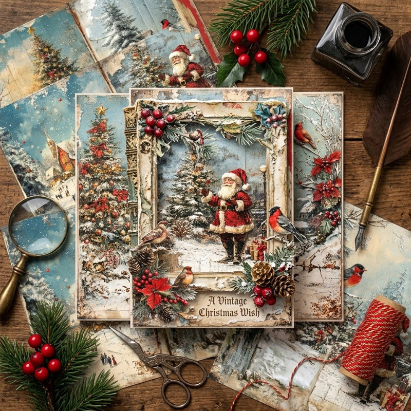 A5 Christmas Theme Journal Scrapbook Paper