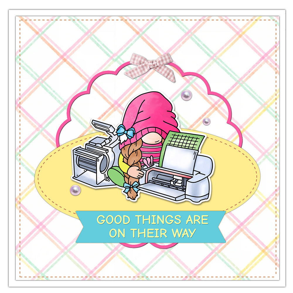 Office Gnome Clear Stamps
