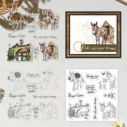 Animal Horse Clear Stamps