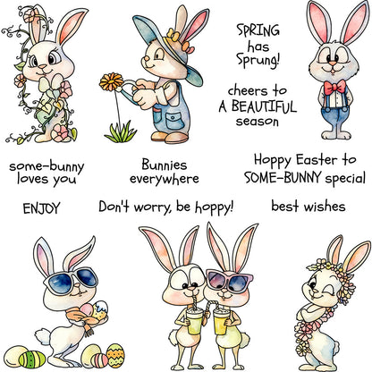 Easter Bunny Dies & Stamps Set