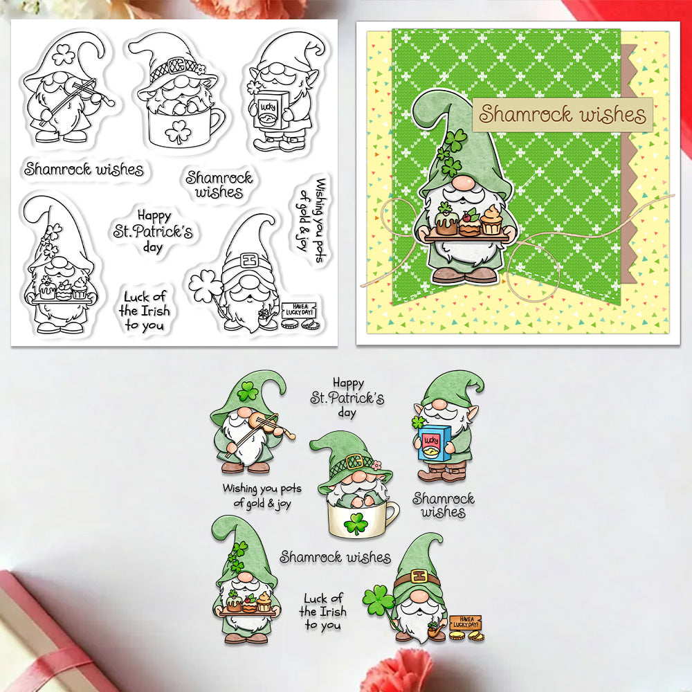 St. Patrick's Gnomes Clear Stamps