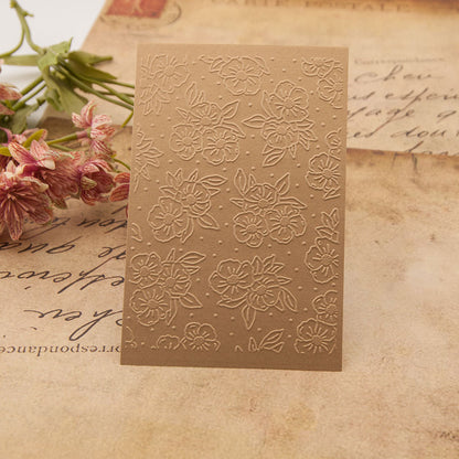 Flowers Pattern Plastic Embossing Folder