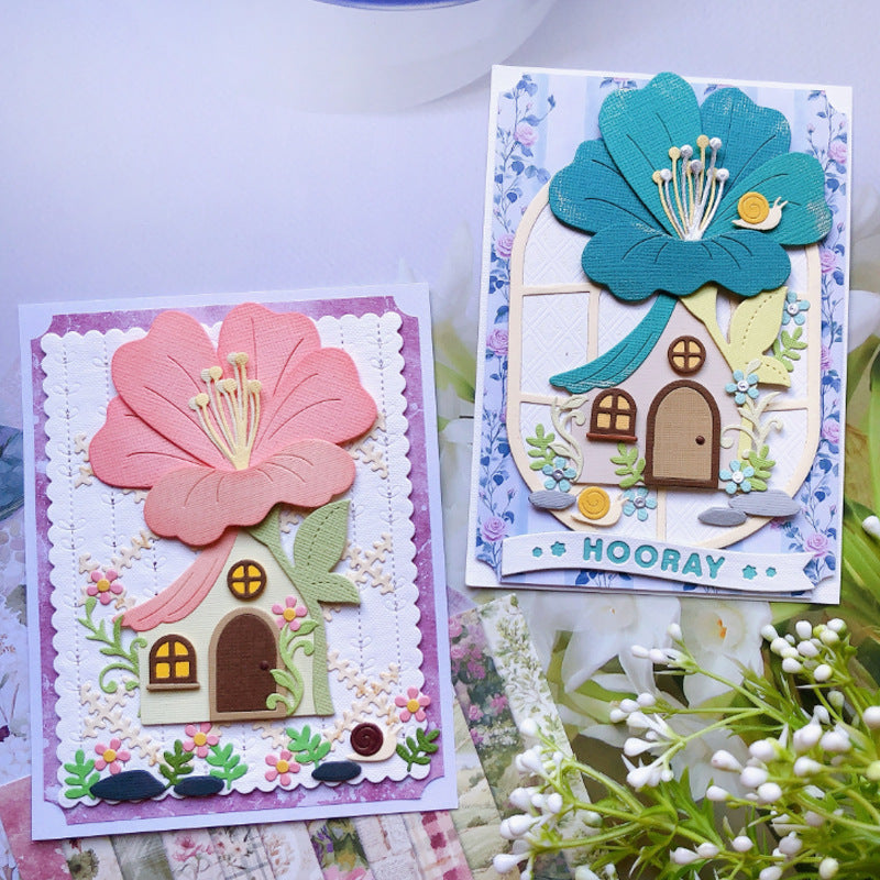 Flower House Metal Cutting Dies