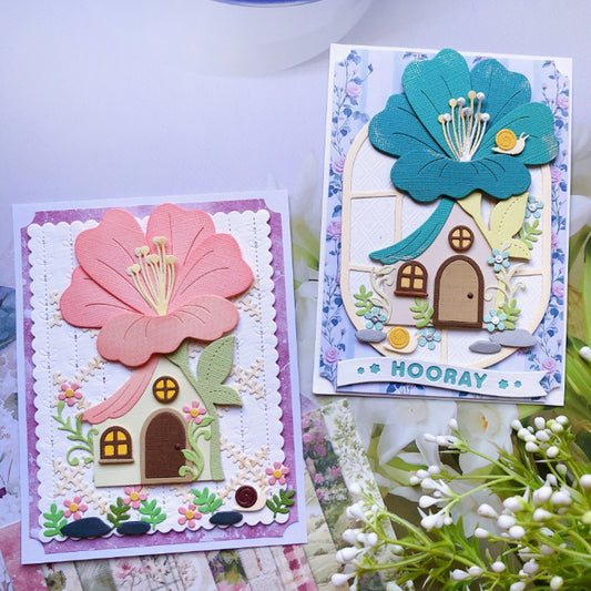 Flower House Metal Cutting Dies