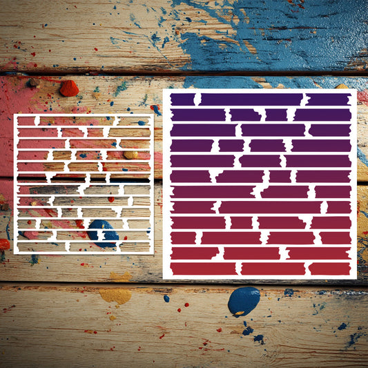 Wood Board Pattern DIY Painting Hollow Stencil
