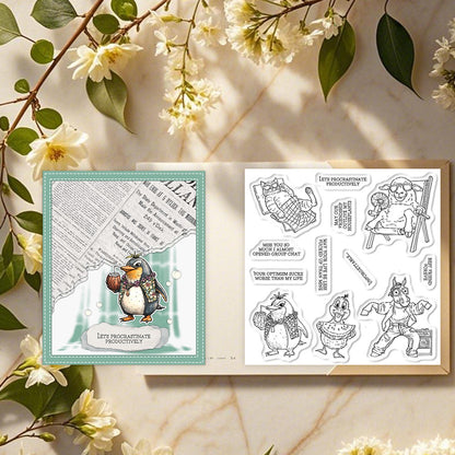 Animals' Summer Vacation Dies & Stamps Set