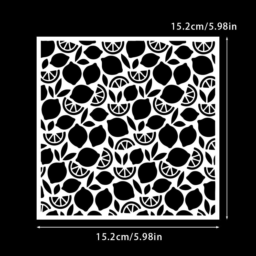Lemon Pattern DIY Painting Hollow Stencil