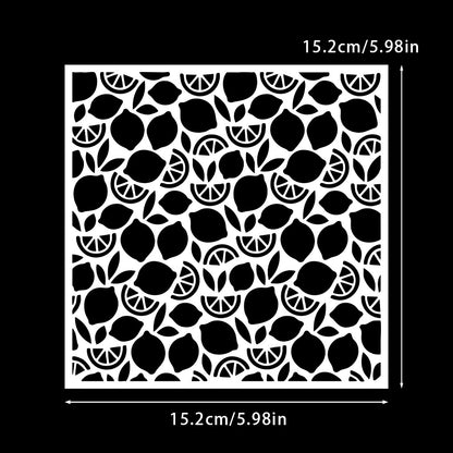 Lemon Pattern DIY Painting Hollow Stencil