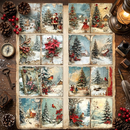 A5 Christmas Theme Journal Scrapbook Paper