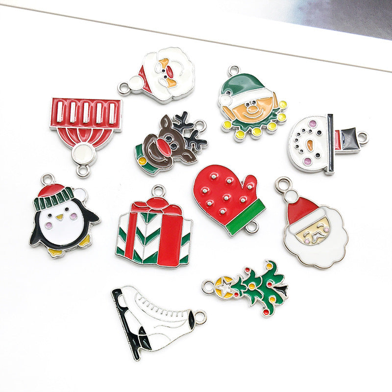 10 Pcs Christmas Creative DIY Jewelry Pendant