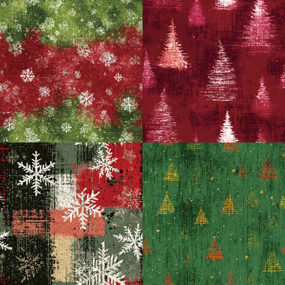 24PCS 6" Christmas Style Scrapbook Paper & Cardstock