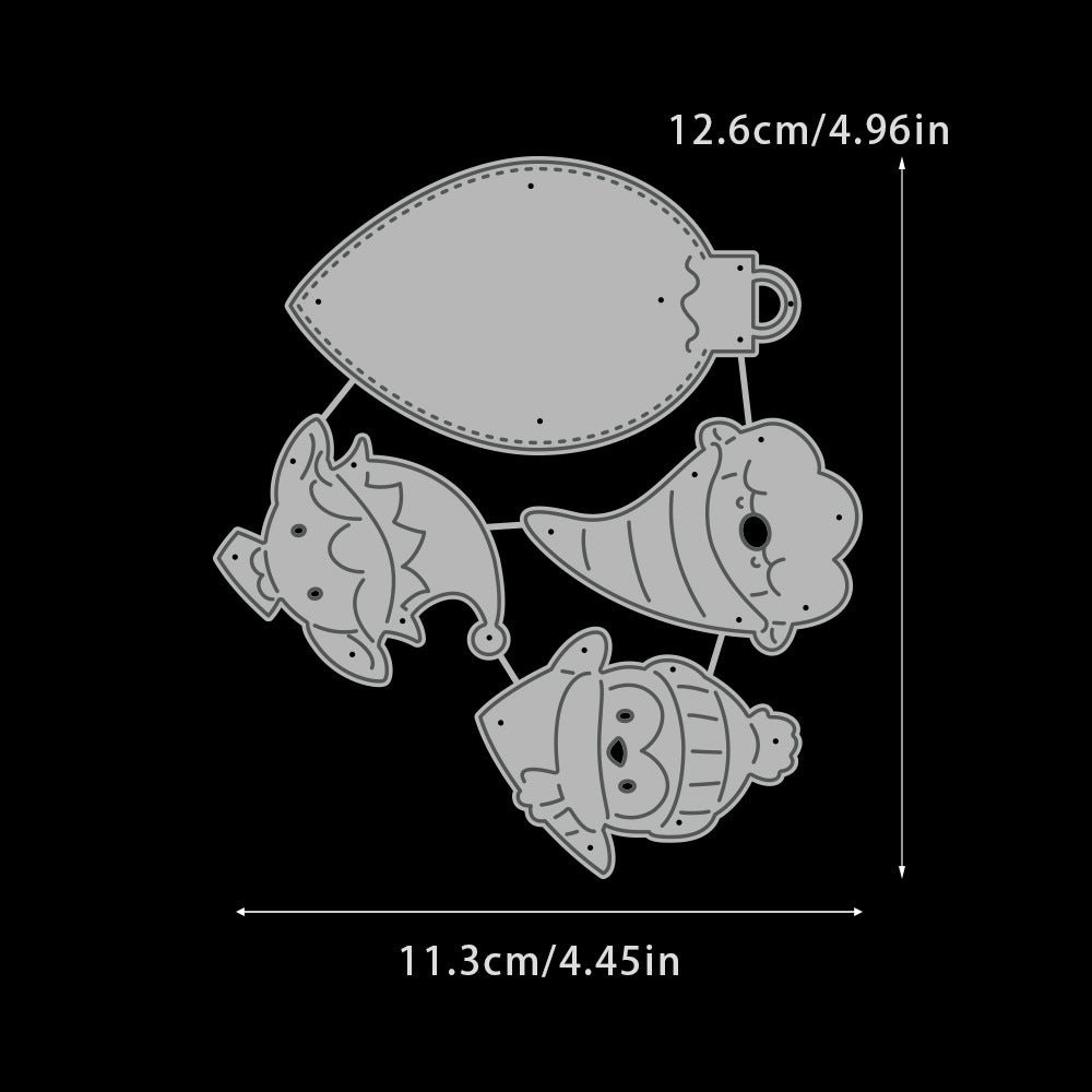 Christmas Light Bulb Pendant Metal Cutting Dies