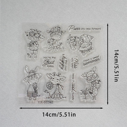 Holiday Animals Clear Stamps
