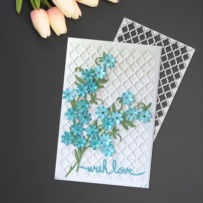Cutout Grid Background Board Metal Cutting Dies