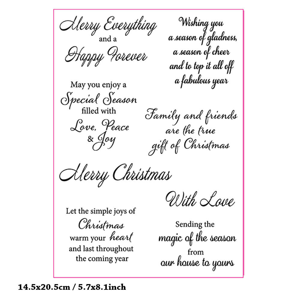 Christmas Greetings Clear Stamps