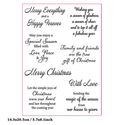 Christmas Greetings Clear Stamps