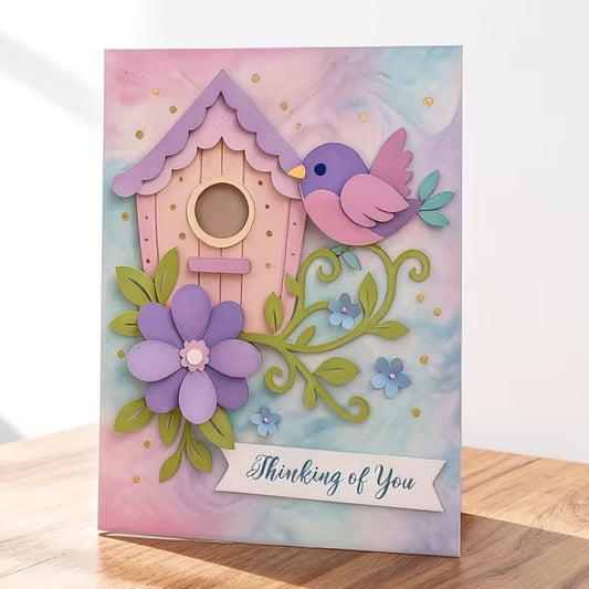 Cartoon Birdhouse Metal Cutting Dies