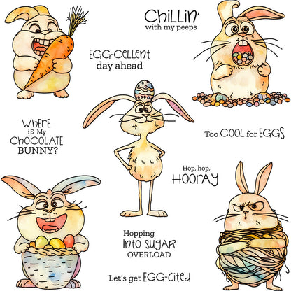 Funny Rabbit Dies & Stamps Set