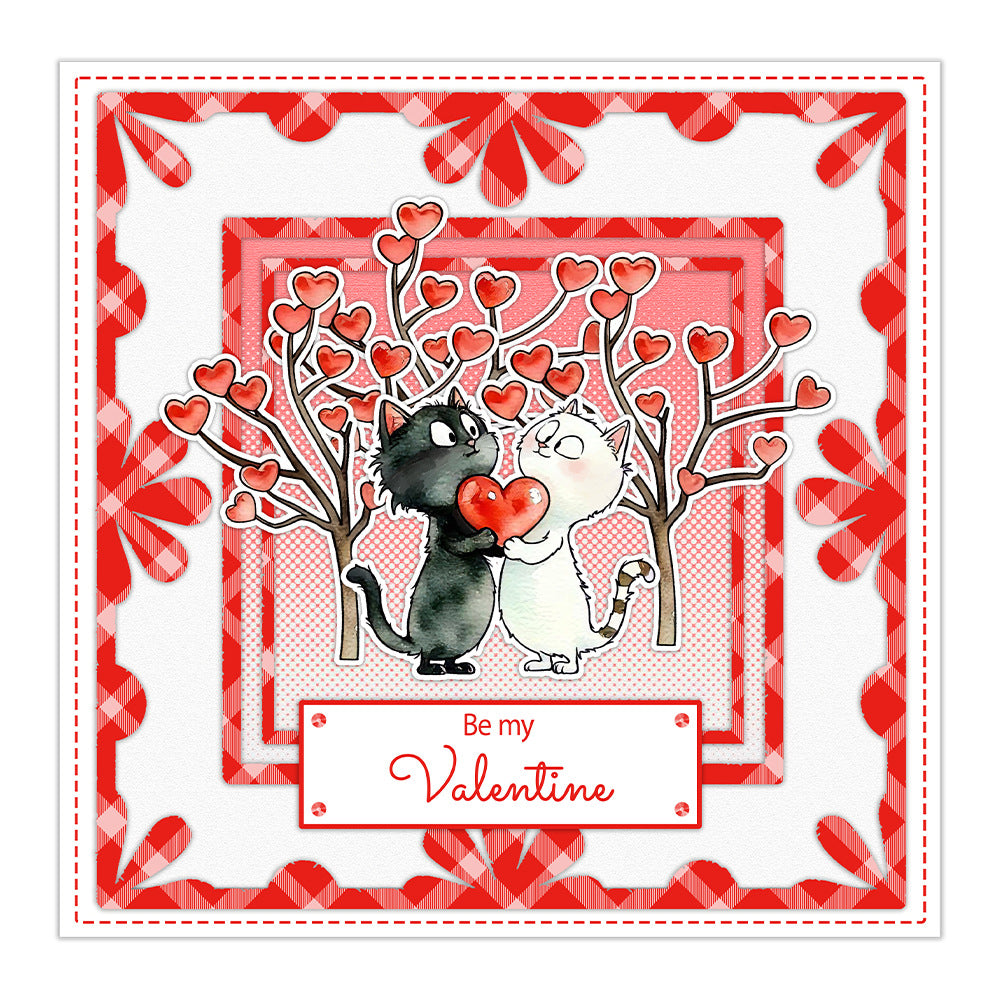 Valentine's Day Cat Dies & Stamps Set